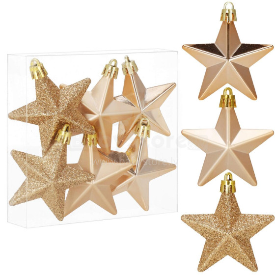 Christmas decorations Springos CA1149 6 pcs. stars