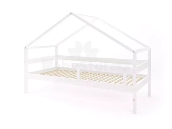 YappyKids YappyHytte Art.388974 White bed - house style 200x90cm