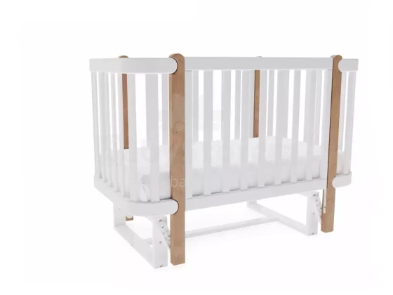 YappyKids YappyÉtude Art.388905 WHITE/SKYGREY pilka papildomas komplektas vaikiškai lovytei — supimo mechanizmas