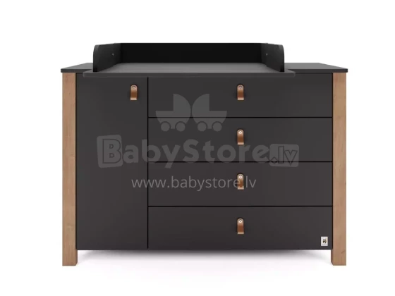 YappyKids YappyÉtude II Art.388875 Anthracite komoda su vystymo paviršiumi