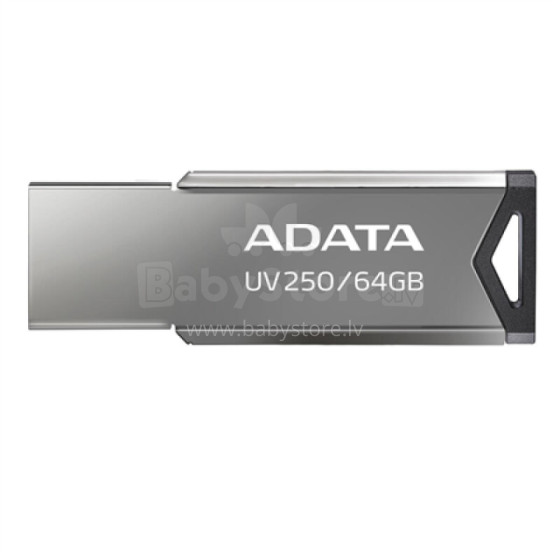 ADATA FlashDrive UV250 16GB  Metal Black USB 2.0 Flash Drive, Retail