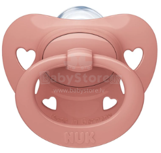 NUK SIGNATURE Art.su09 MINT/PINK pacifier 1pcs. 0-6m.