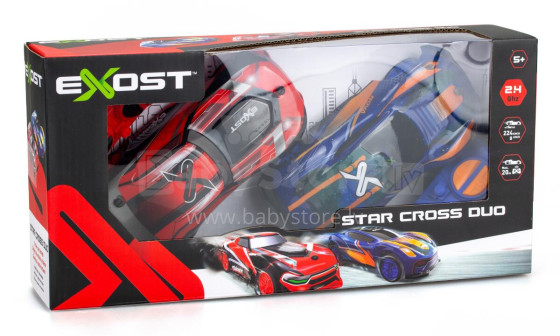 EXOST Radijo bangomis valdomas automobiliai „Star“, 1:28, 2 vnt