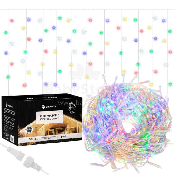 Christmas lights Springos CL0319 300 Led 12 m