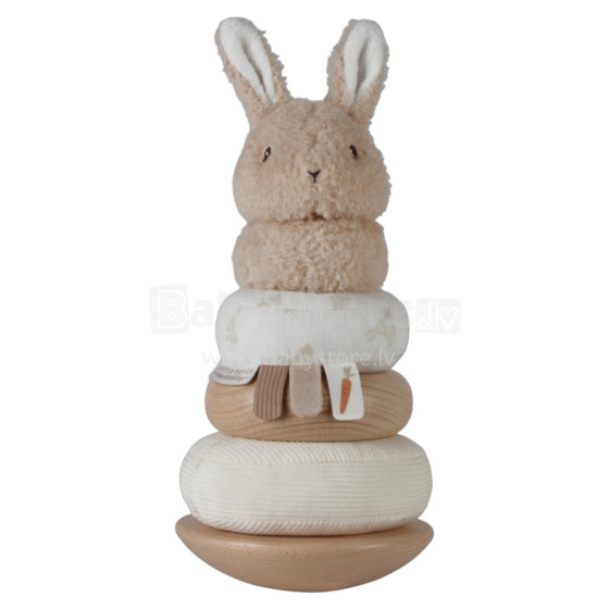 Little Dutch  Ring Stacker Art.8858 Baby Bunny  Mīksta piramīda