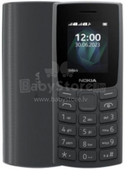 Nokia 105 (2023) TA-1569 (Charcoal) Dual SIM 1.8" TFT LCD 120x160/4MB/4MB RAM/microUSB/LTE Nokia