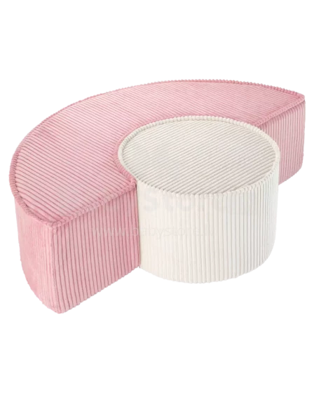 WigiWama Art.W597317 Pink Mousse Pufų rinkinys