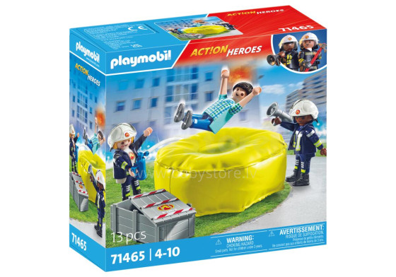 PLAYMOBIL ACTION HEROES Ugniagesiai ir oro pagalvė 71465