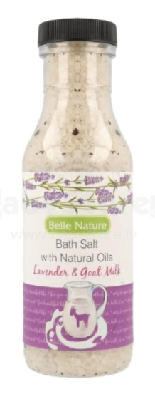 Belle nature bath salt lavender/milk 380g