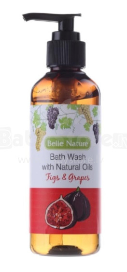 Belle nature bath gel w. oils figs/grapes 200ml