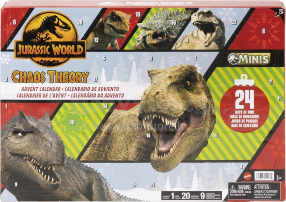 Adventes kalendārs Mattel Jurassic World Advent Calendar (JBG37)