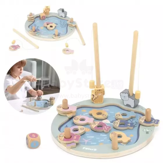 Bebe Basic  Fishing Game Art.213264 Medinis žvejybos žaidimas