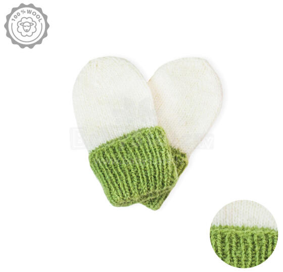 La Bebe™ Lambswool Natural Eco Baby Gloves Art.213949
