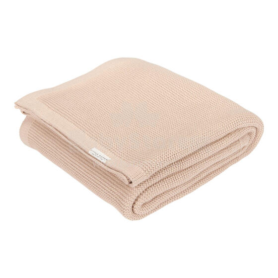 Little Dutch Knitted Blanket Art.TE12523026 Pure Beige Natūralios medvilnės pledas vaikams, 110x140cm