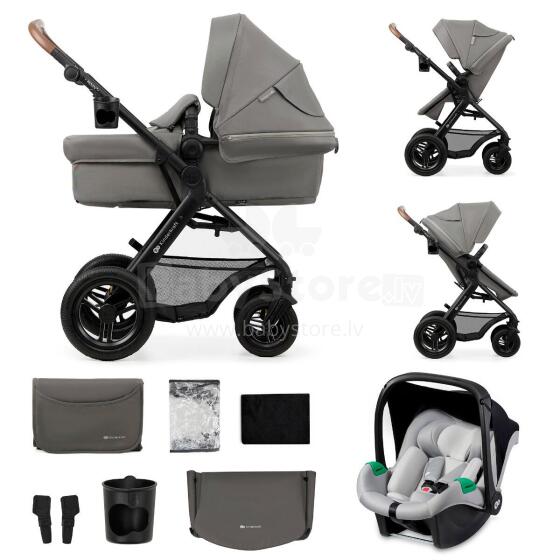 Kinderkraft Moov2 Air 3in1 Art.22157  Light Grey  Детская коляска 3 в 1