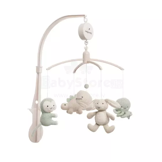 Baby Only Musical Mobile Animals Laurel Art.BO-815.023.062.50   Muzikinė karuselė su pliušiniais daiktais