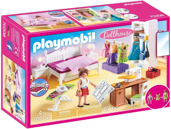 PLAYMOBIL Miegamasis su siuvimo staliuku 70208