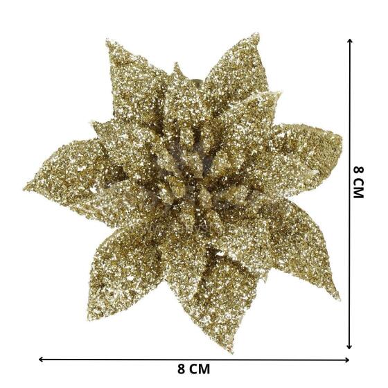 Kalėdinė puošmena "Poinsettia" Springos CA0725 11x11 cm