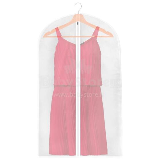 Clothing Bag Springos HA3084, 90 cm, Suit Cover with Zipper, White Transparent