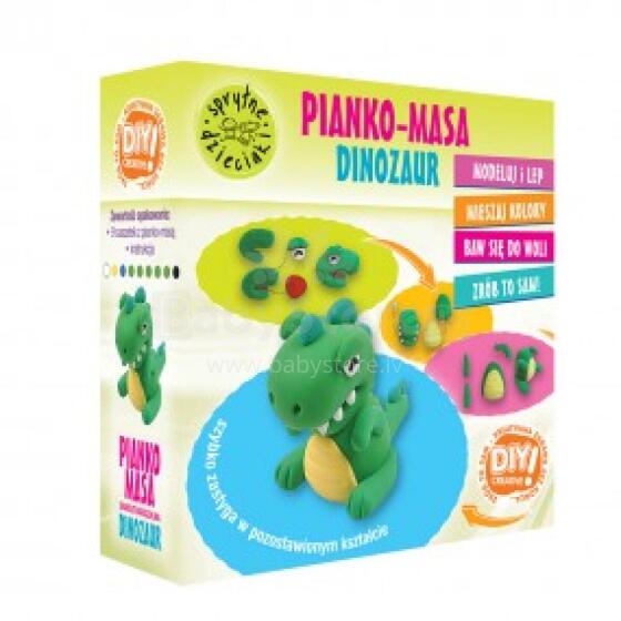 Magic clay diy baby dino