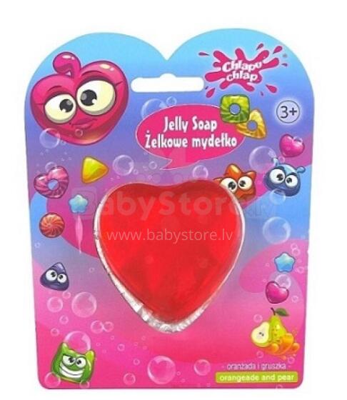 Jelli soap heart orange/pear 50g
