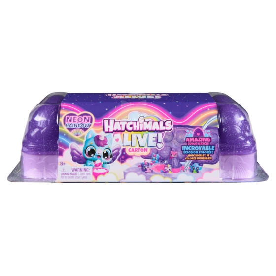 HATCHIMALS ALIVE Rinkinys „Neoninė vaivorykštė“