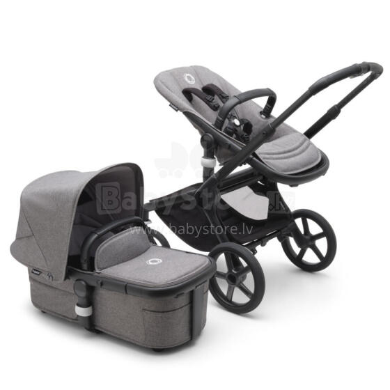 Bugaboo Fox 5 2 in 1 Art.227129 Grey Melange Kūdikių universalus vežimėlio transformatorius