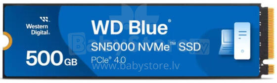 Western Digital Blue SN5000 500 GБ M.2 PCI Express 4.0 NVMe 3D TLC NAND