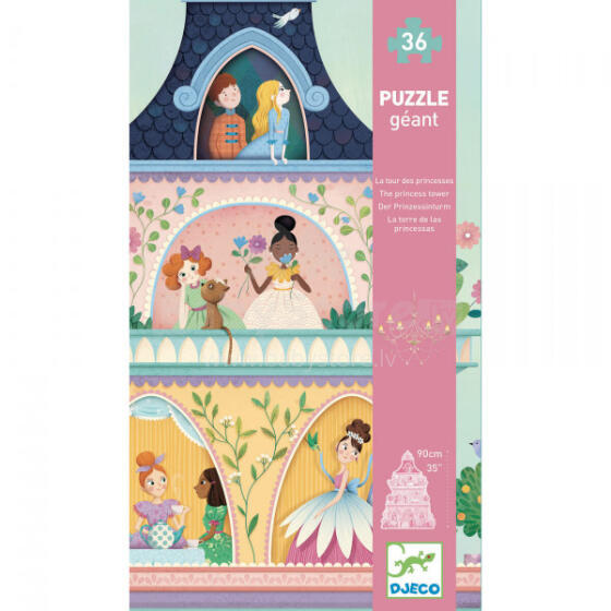 Giant puzzles - The princess tower - 36 pcs