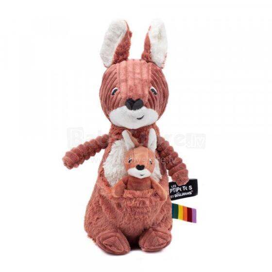 Pliušinis žaislas - Kangaroo - Mama ir mažylis - Terakota