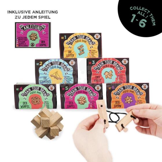 Wooden patience game (1 pc., 6 designs)