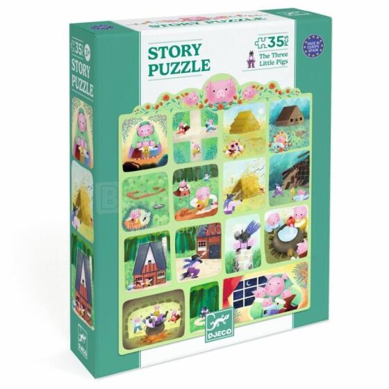 Story puzzles - The Three Little Pigs - 35 pcs