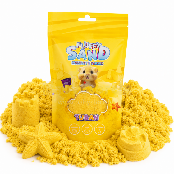 Bebe Basic Kinetic Super Sand Art.231052 Yellow Пушистый песок в мешке 90г, жёлтый