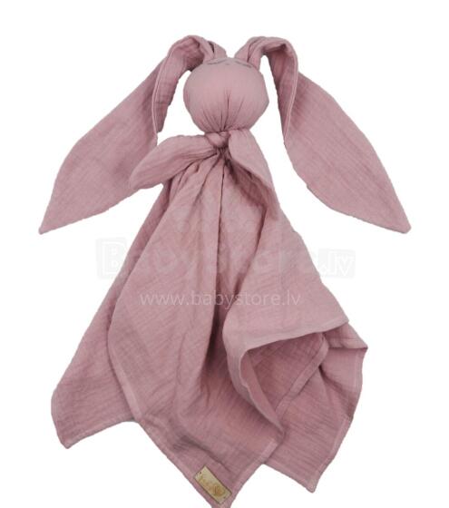 BABY 01082 Hug Me Bunny muslino sauskelnė purvinai rožinė