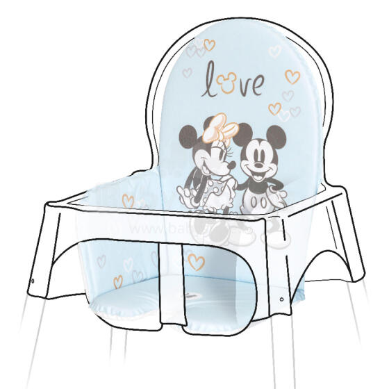 KEEEPER 185016 Lena Mickey mouse Highchair mat cloudy blue
