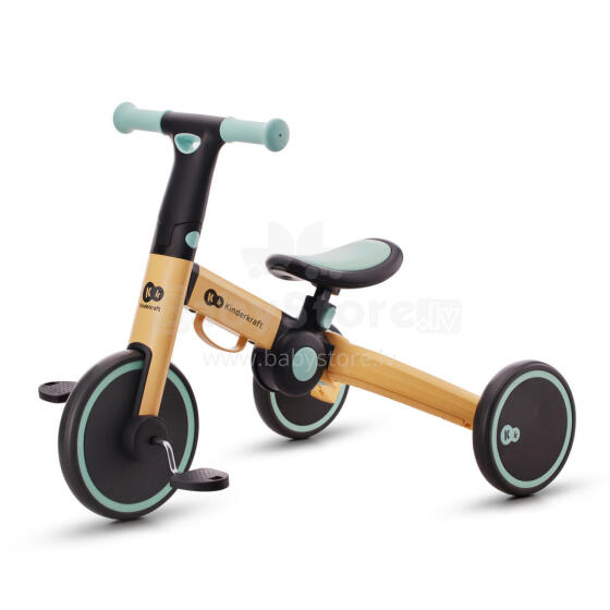 KINDERKRAFT triratis 4TRIKE saulėgrąžų mėlyna 3in1