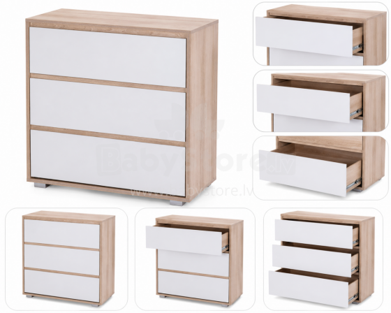 Klups Dalia Art.62326 Beech-Ash комод с пеленальной поверхностью