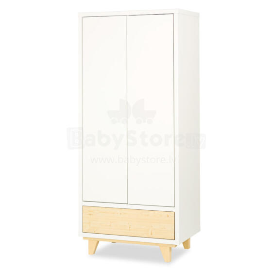 Klups Lydia Art.233128 Pine/White Шкаф  сосна-белый