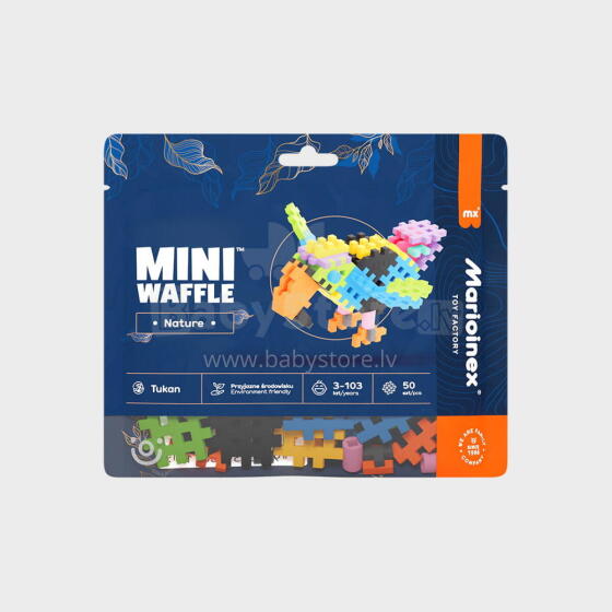 MARIOINEX 906118 Mini vaflinė gamta (Toucan) 50 vnt.