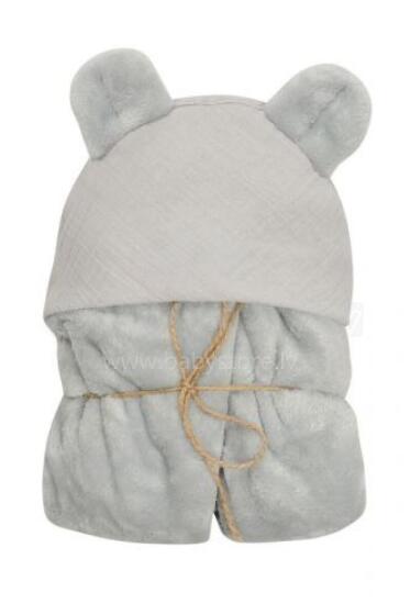 MATEX KOALA MUSLIN antklodė su gobtuvu 95x95 cm [TB0444_04]