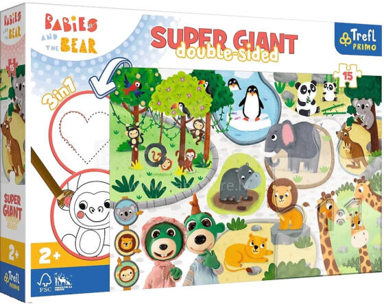 TREFL 42000 Puzzle 15 GIANT Babies at the ZOO