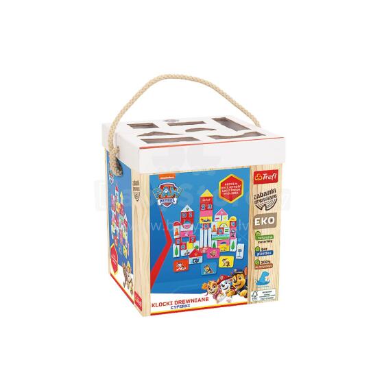 TREFL 61571 Paw Patrol Wooden Blocks Numbers