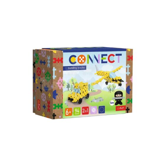TREFL 61969 Connect 2in1 Blocks - Avionetka / Jeep