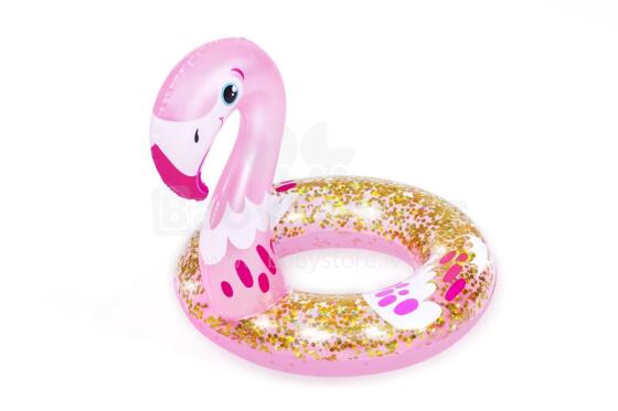 BESTWAY 36306 Flamingo glitter swimming ring 61x61