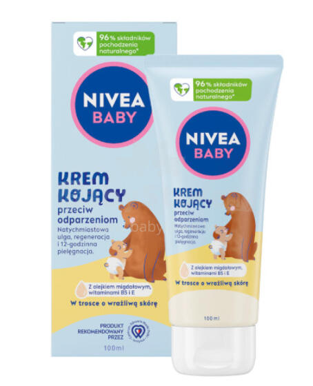 NIVEA BABY 80521 Raminamasis kremas nuo vystyklų bėrimų 100 ml