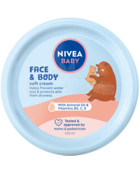 NIVEA BABY 80529 Veido ir kūno priežiūros kremas 200 ml