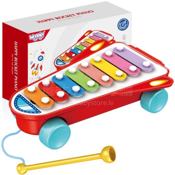 WOOPIE 49461 cimbolai Space Rocket Red 18m+