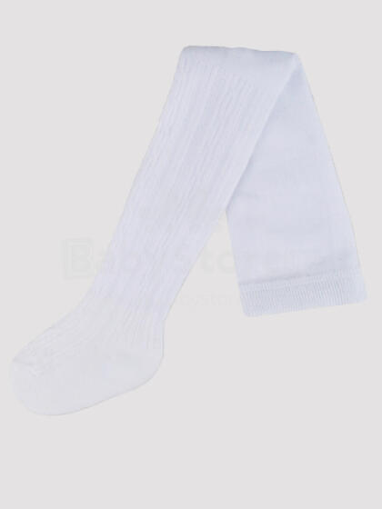 NOVITI RB006-G-01 Cotton tights with jacquard pattern white 68/74