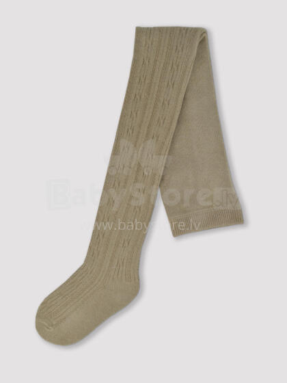 NOVITI RB006-G-02 Cotton tights with jacquard pattern beige 68/74