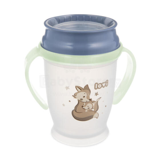 LOVI 1/611 Puodelis 360 250ml Night&amp;Day Fox